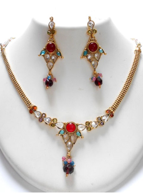 Polki Necklace Set